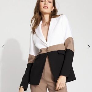 NWT WHBM Colorblock Women's Blazer one button